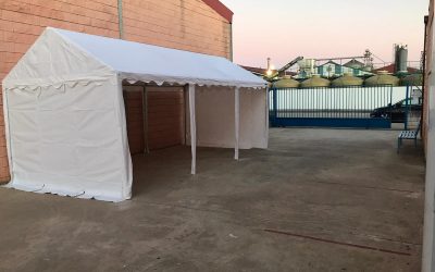 ASPACE Moraleja instala una sala de espera en el patio