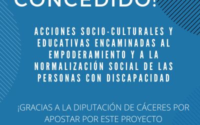 Gracias a la Excma. Diputación de Cáceres