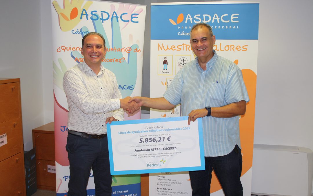 La Fundación Redexis apoya a la asociación ASPACE Cáceres para la climatización eficiente de sus instalaciones.